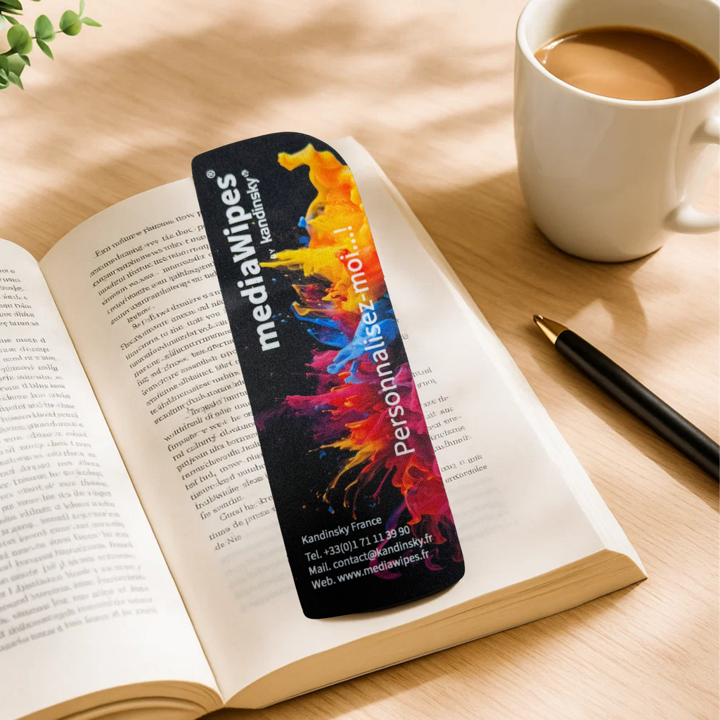 Marque page en microfibre
